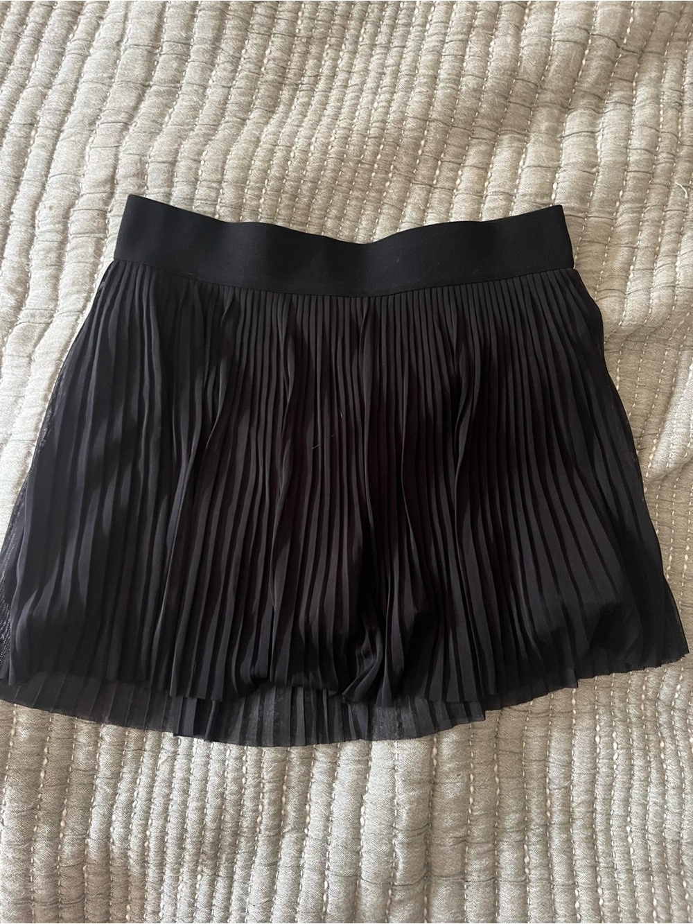 Kyodan Black Pleated Mini Skirt